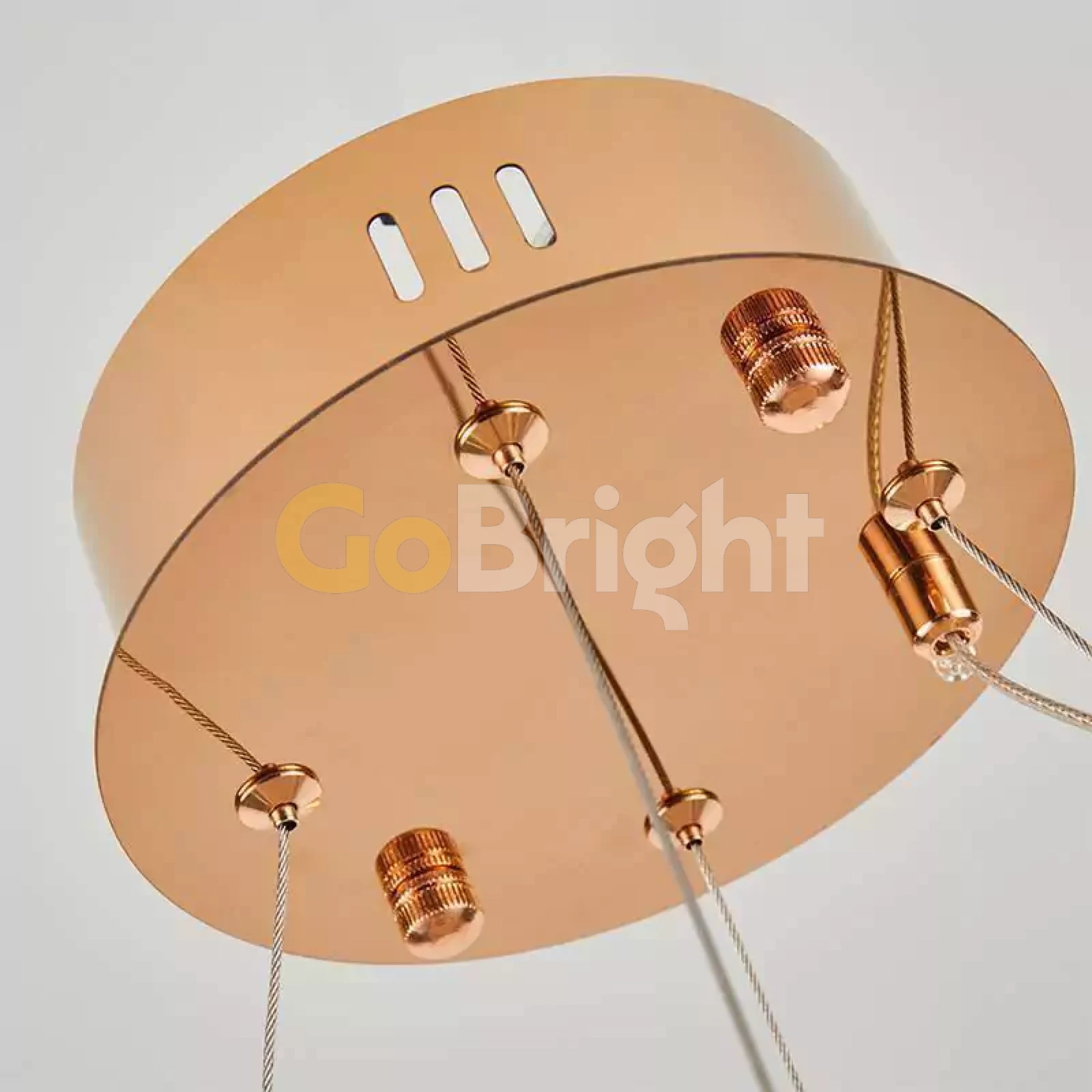 Pendul LED 60cm 80W Glow 3 Tipuri de Lumini Auriu