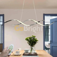 Pendul LED 80cm 76W cu Telecomanda Trinity 3 Tipuri de Lumini Crom
