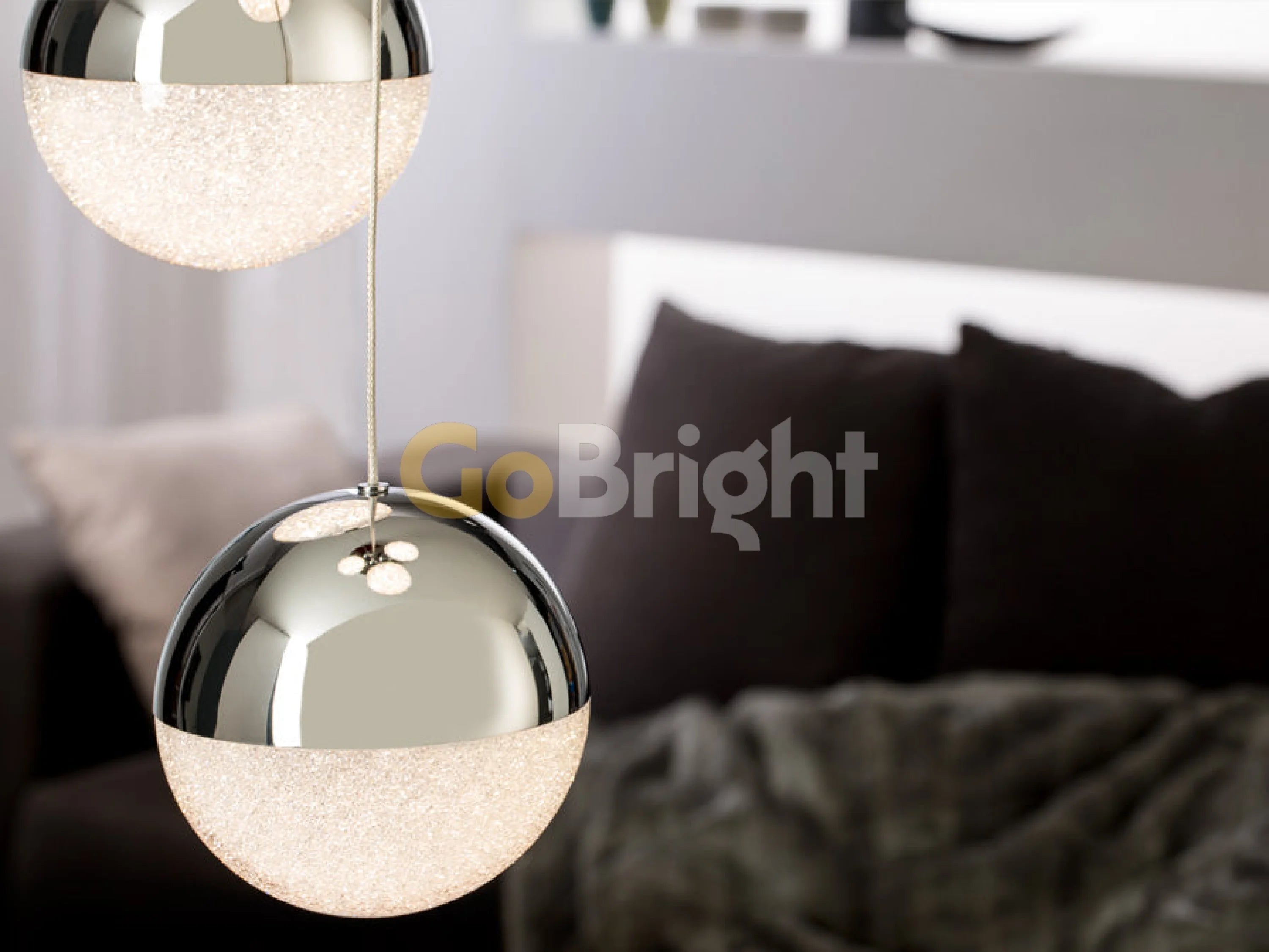 Pendul LED Diametru 30cm 120W cu Telecomanda Crystal 3 Tipuri de Lumini Argintiu