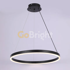 Pendul LED Diametru 40cm 50W cu Telecomanda Raven 3 Tipuri de Lumini Negru