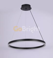 Pendul LED Diametru 40cm 50W cu Telecomanda Raven 3 Tipuri de Lumini Negru