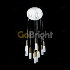 Pendul LED Diametru 40cm 80W cu Telecomanda Trinity 3 Tipuri de Lumini Auriu