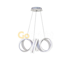 Pendul LED Diametru 60cm 180W cu Telecomanda Trinity 3 Tipuri de Lumini Alb