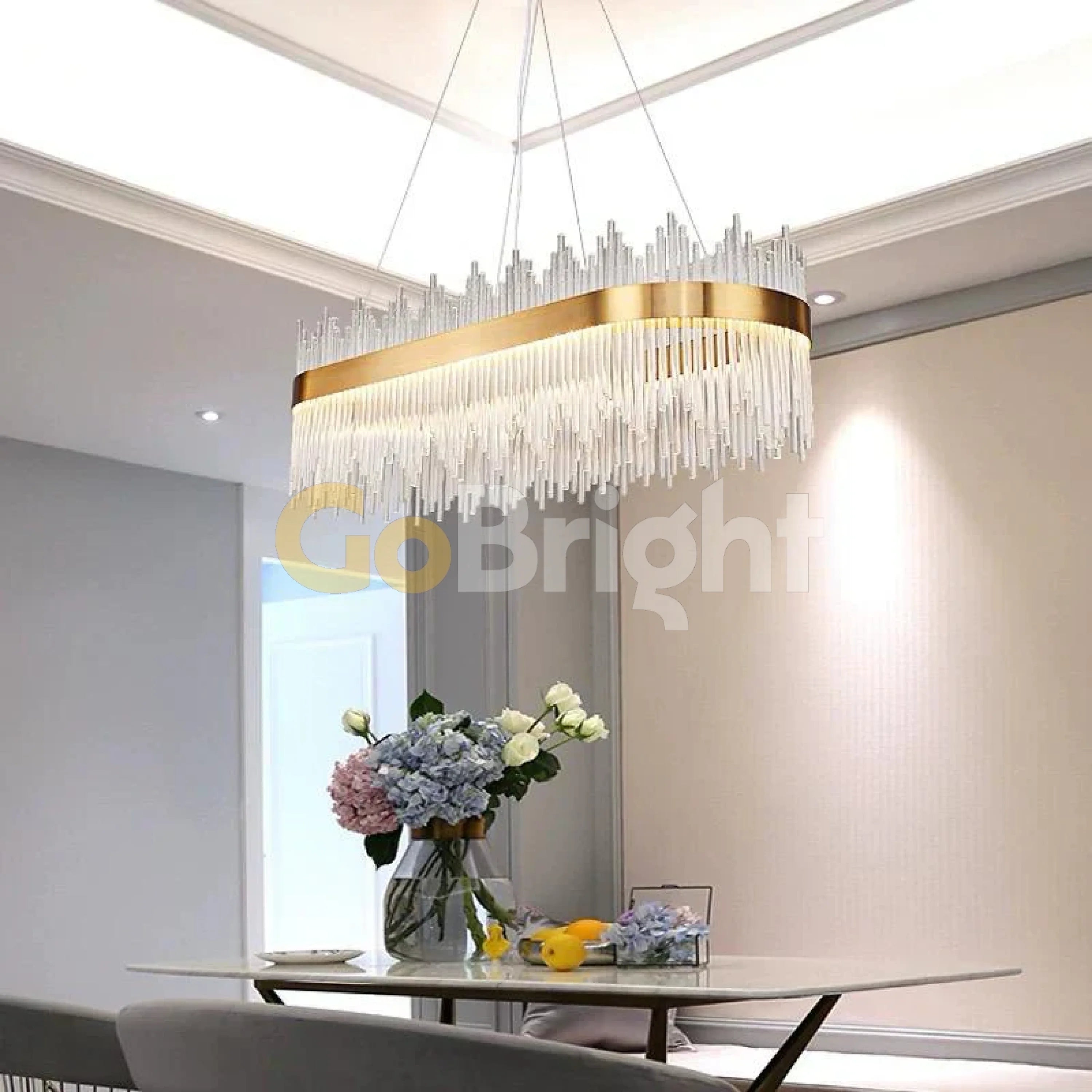 Pendul LED Diametru 80x30cm 100W Cristal cu Telecomanda Spiral 3 Tipuri de Lumini Auriu