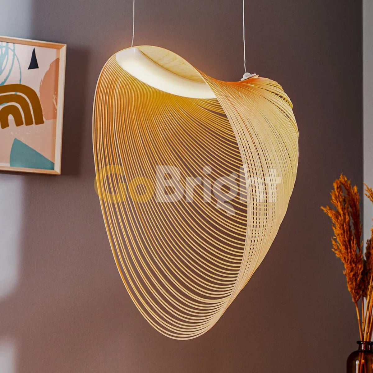 Pendul LED Ratan 15W 80cm 3 Tipuri de Lumini