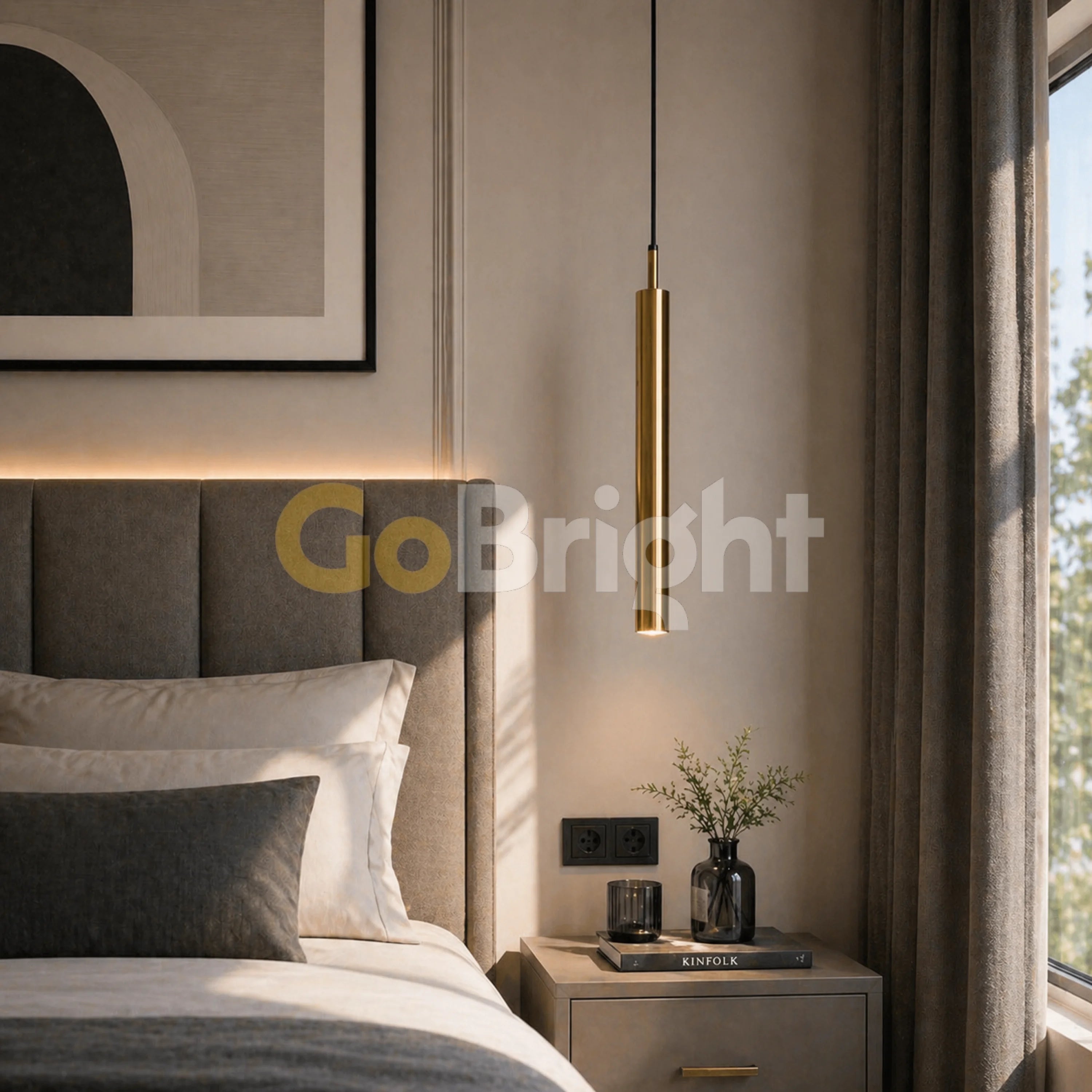 Pendul LED Urban 40cm Auriu