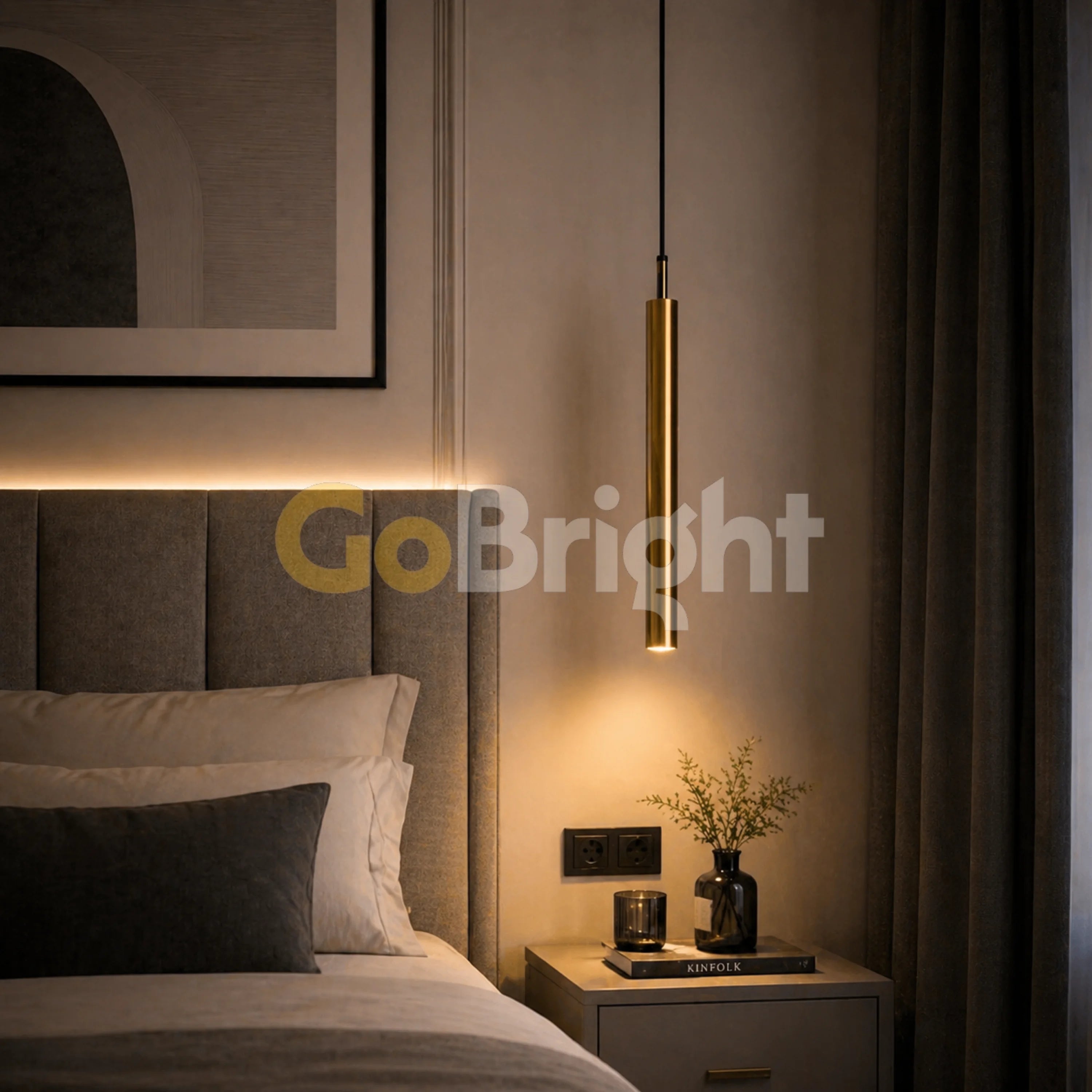 Pendul LED Urban 40cm Auriu
