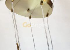 Pendul Moon Reglabil 3xE27 Auriu