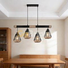 Pendul Rustic 4xE27 Reglabil