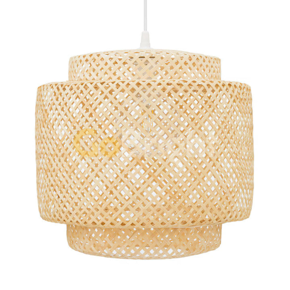 Pendul Rustic Bali 1xE27 Diametru 35cm Bambus
