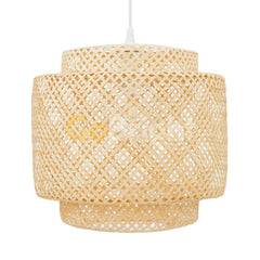 Pendul Rustic Bali 1xE27 Diametru 35cm Bambus