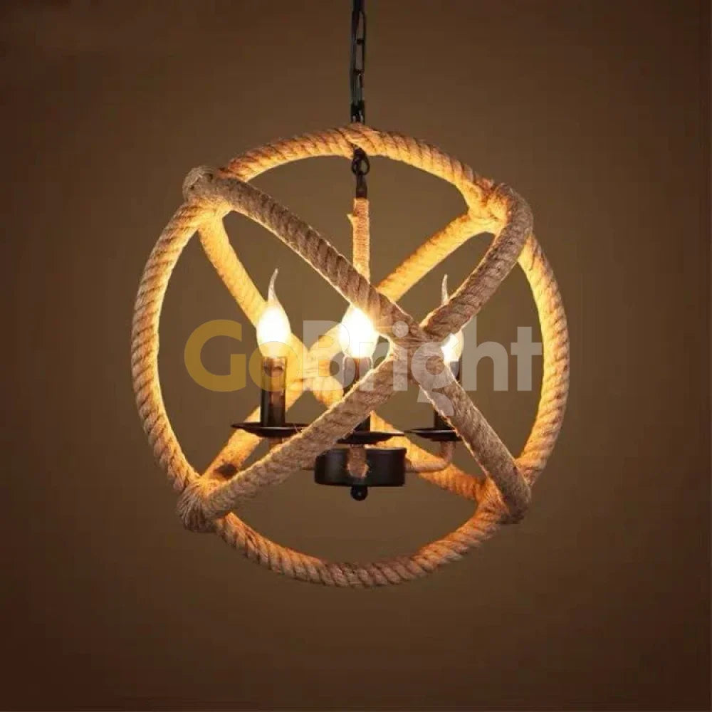 Pendul Rustic Eagle 4xE14 Reglabil Diametru 50cm