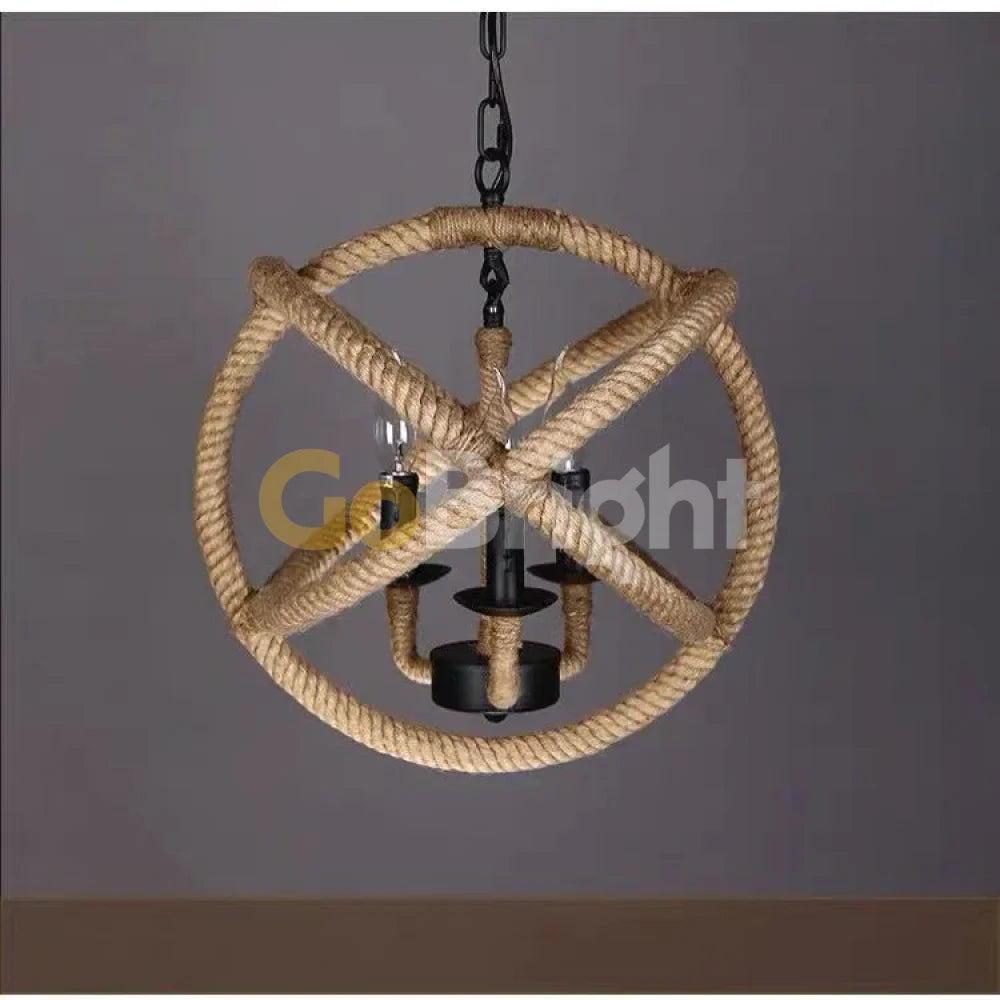 Pendul Rustic Eagle 4xE14 Reglabil Diametru 50cm