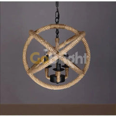 Pendul Rustic Eagle 4xE14 Reglabil Diametru 50cm