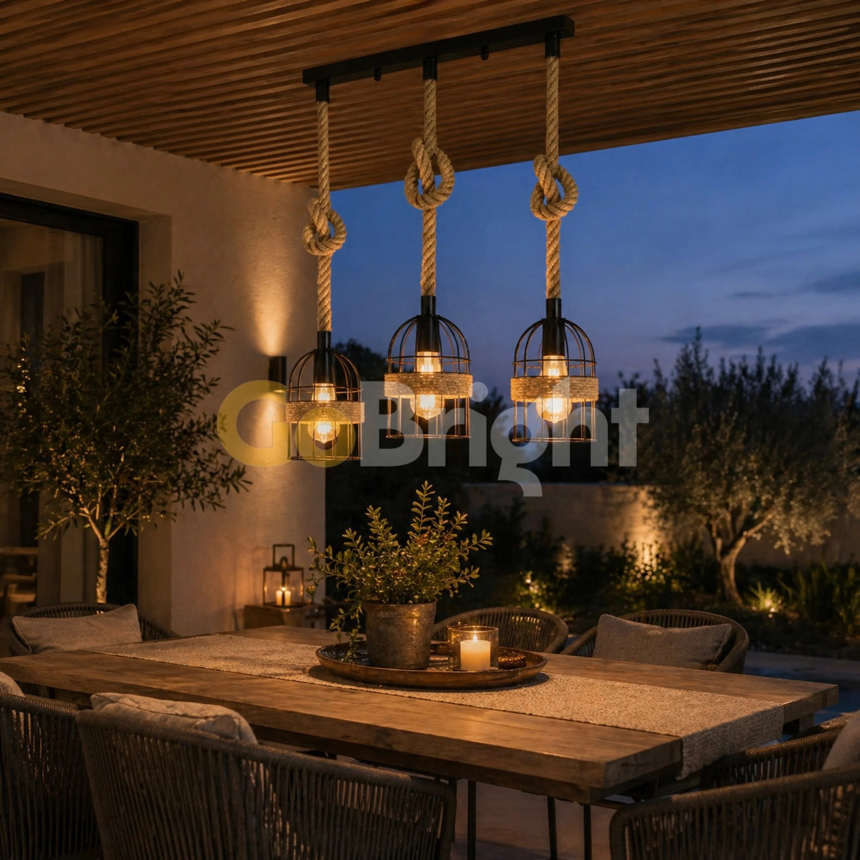 Pendul Rustic Eagle Sfoara 3xE27 60cm