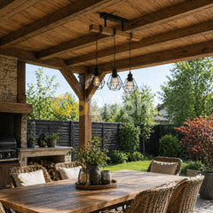 Pendul Rustic Reglabil Eagle 3xE27 50cm
