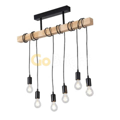 Pendul Rustic Reglabil Eagle 6xE27 80cm