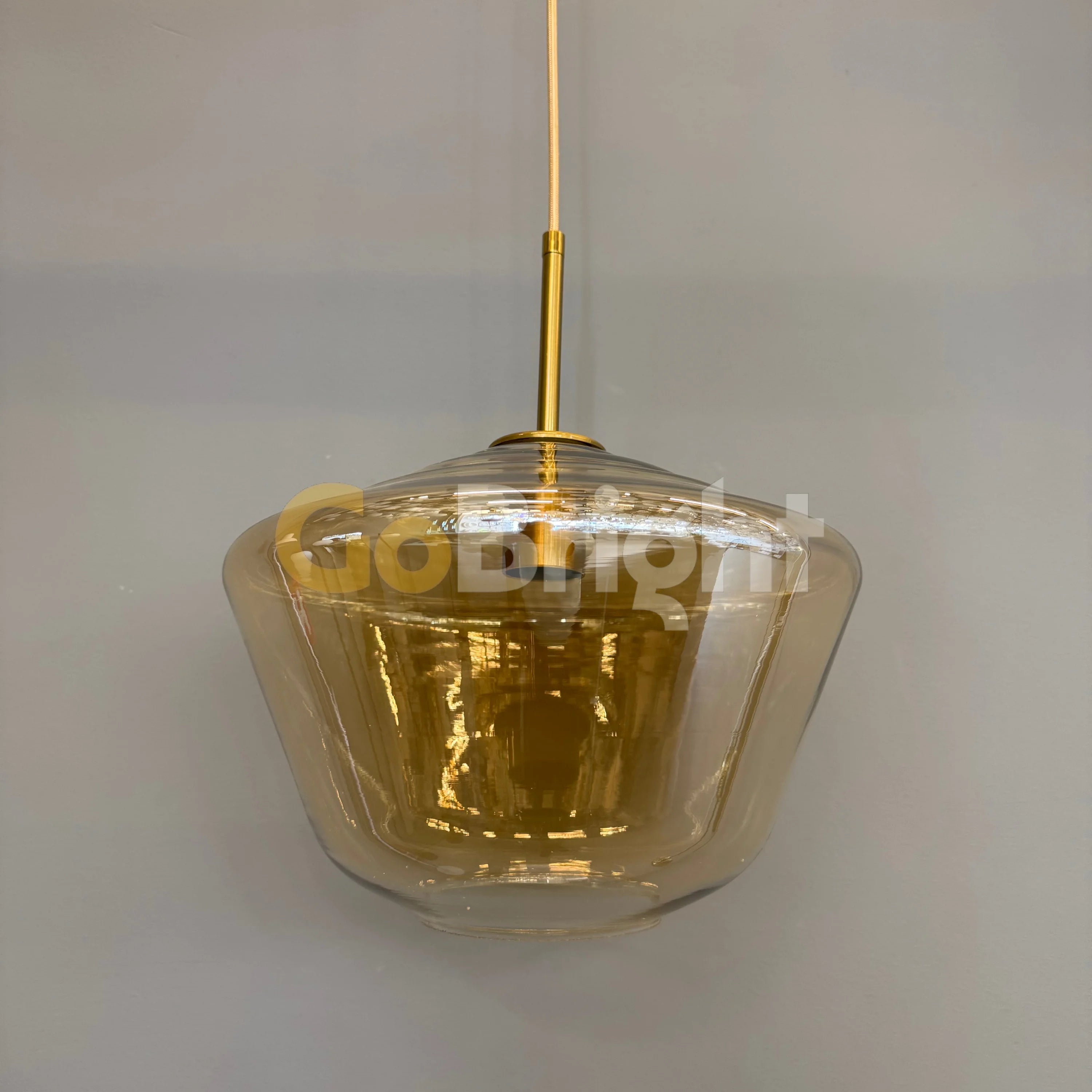 Pendul Jolie Reglabil 1xE27 Auriu
