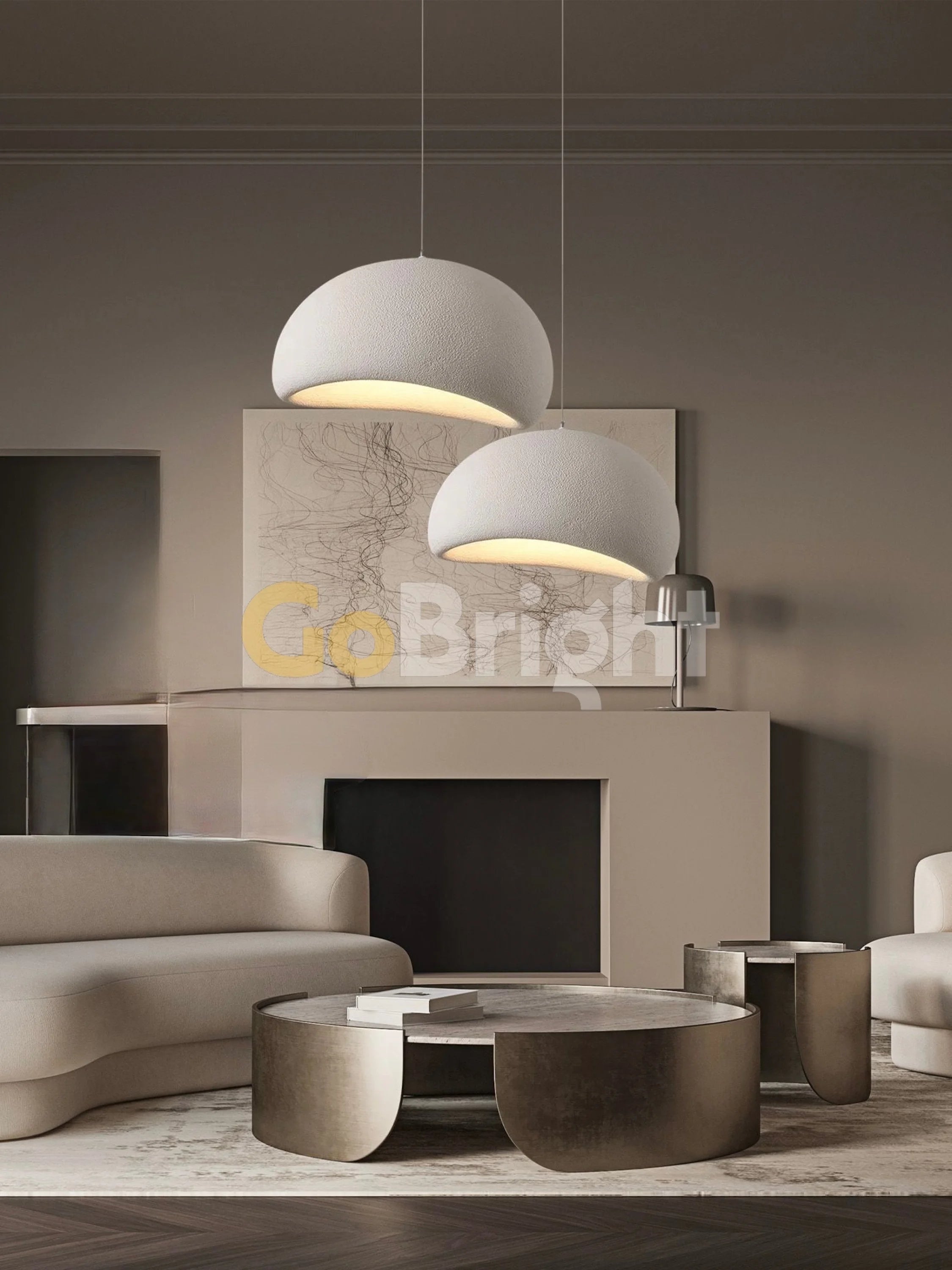 Pendul Wabisabi 50cm 1xE27 Alb