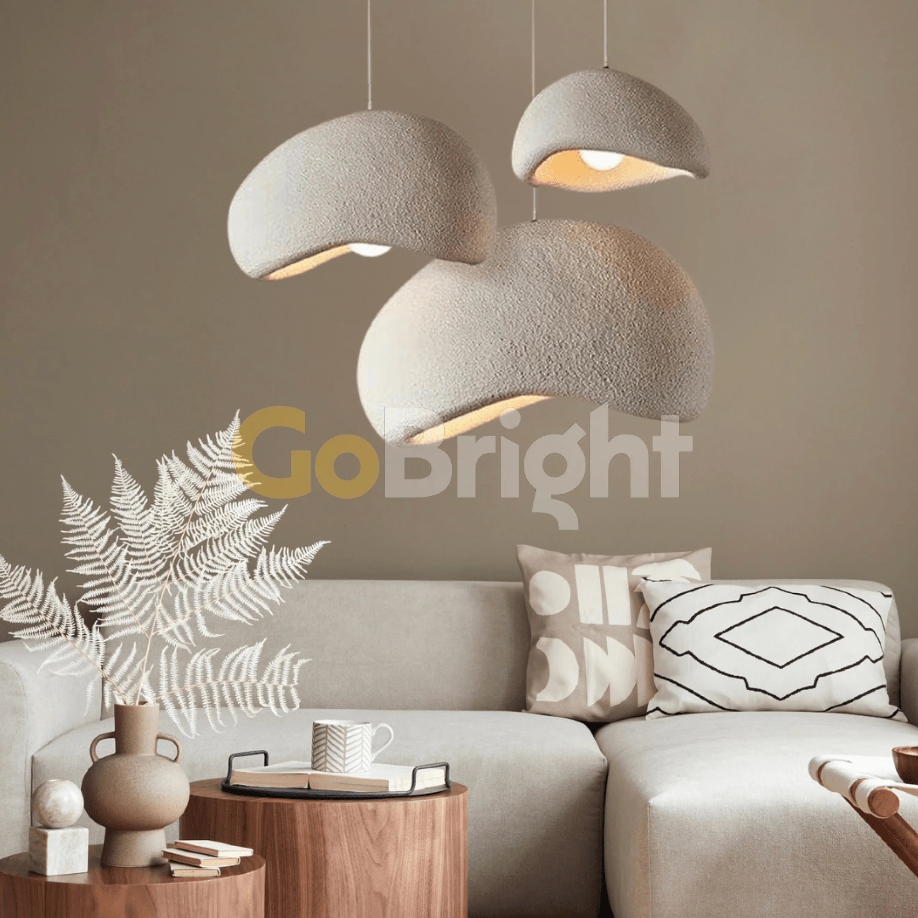 Pendul Wabisabi 60cm 1xE27 Alb