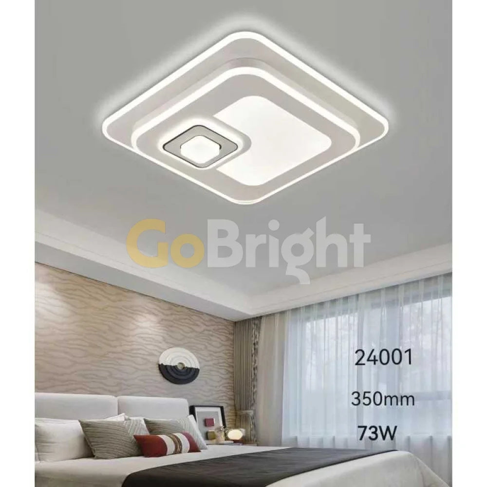Plafoniera LED 35cm 73W cu Telecomanda Raisa 3 Tipuri de Lumini Alb