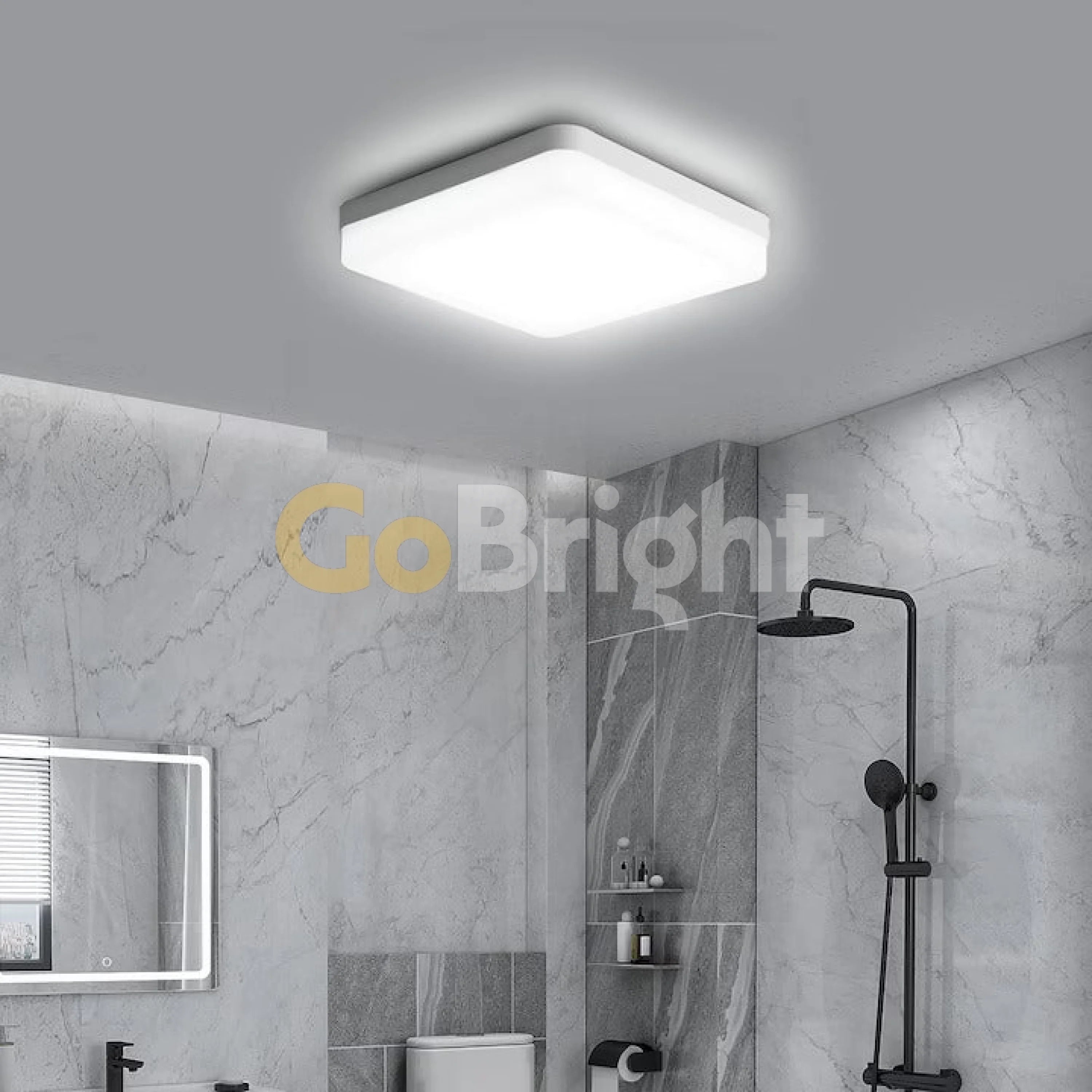 Plafoniera LED Diametru 17x17cm 24W Office Slim Lumina Rece Alb