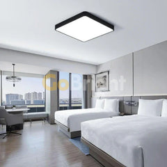 Plafoniera LED Diametru 30x30cm 40W Office Slim Lumina Rece Negru