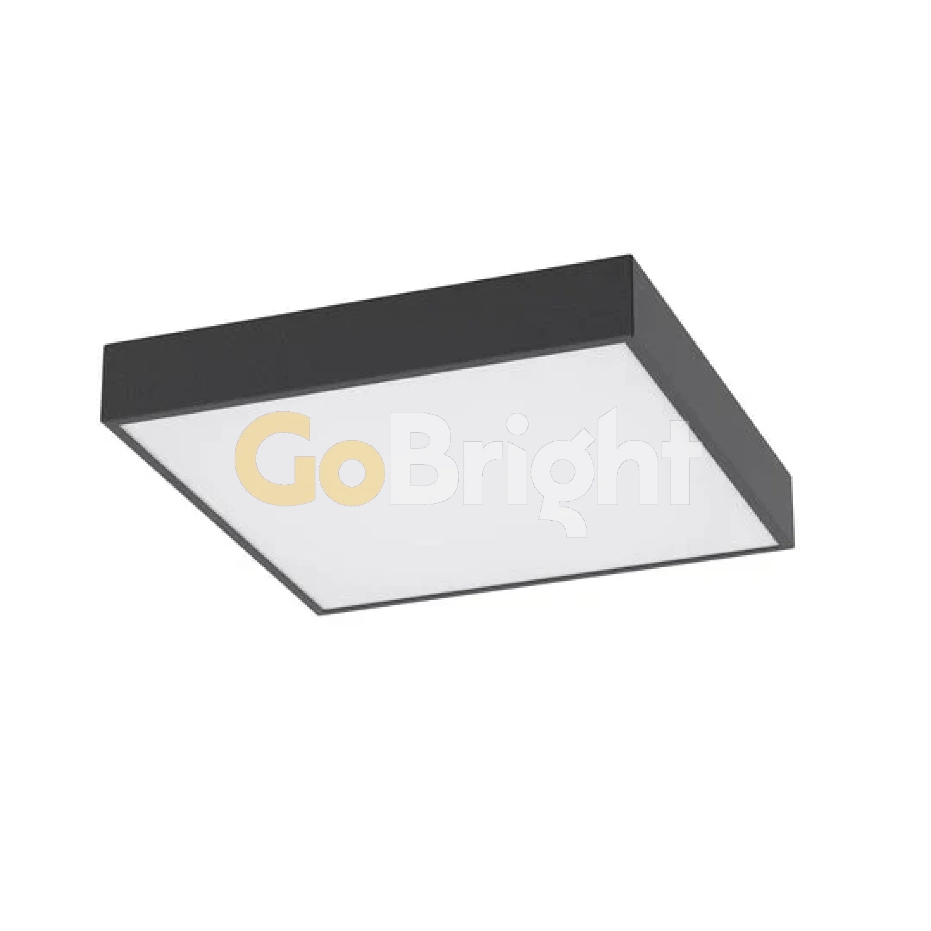 Plafoniera LED Diametru 30x30cm 40W Office Slim Lumina Rece Negru