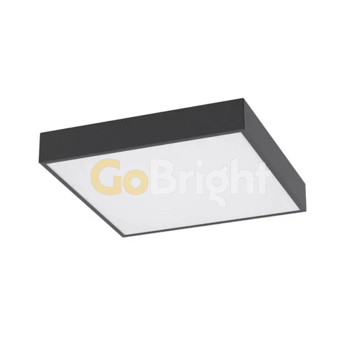 Plafoniera LED Diametru 30x30cm 40W Office Slim Lumina Rece Negru