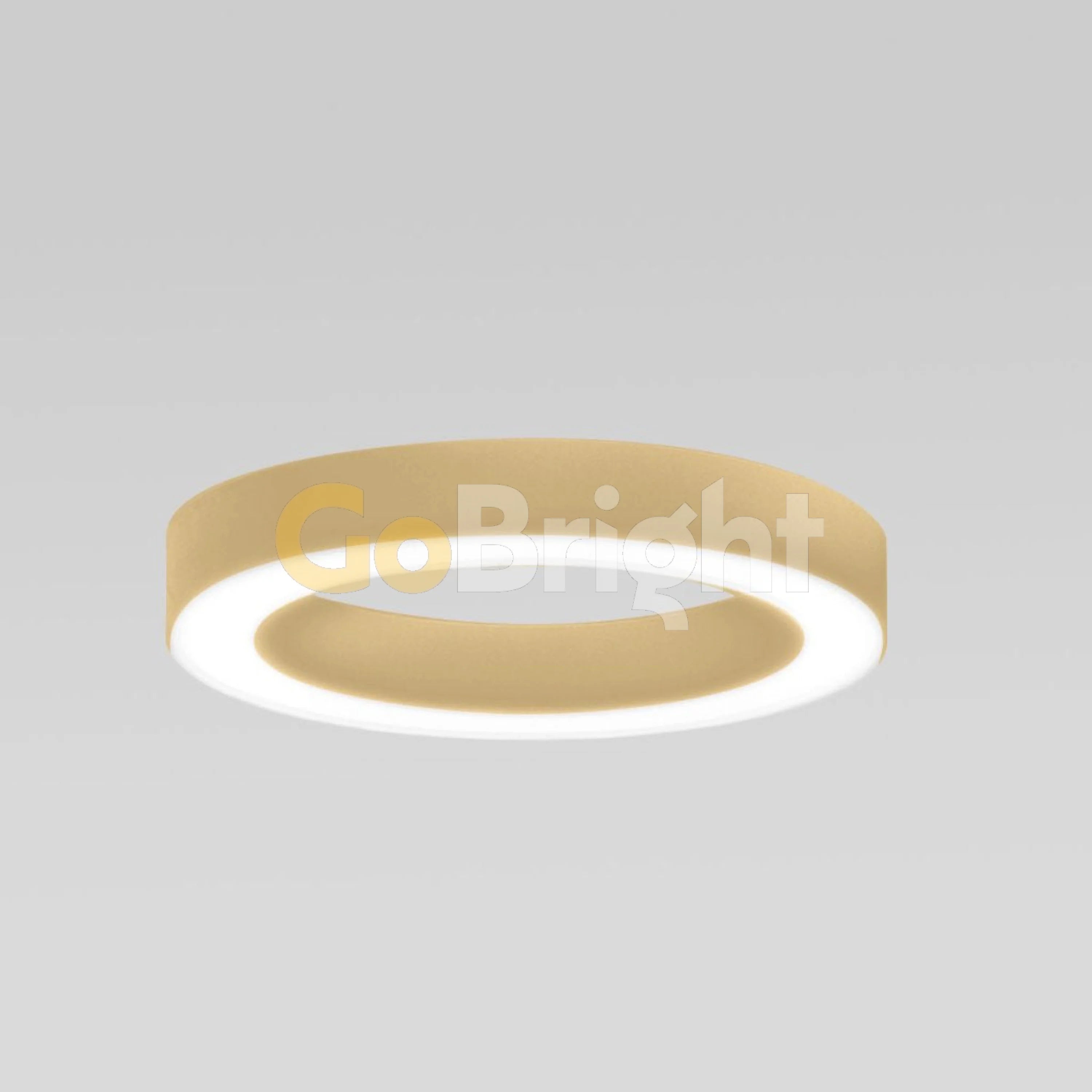 Plafoniera LED Diametru 50cm 48W Oglo Lumina Neutra Auriu
