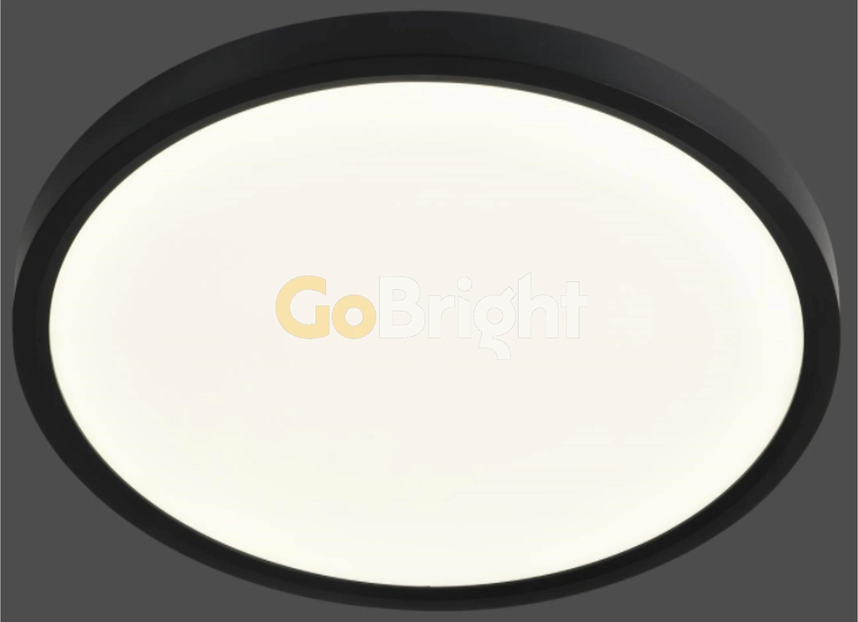 Plafoniera LED Ultra Slim 40cm 3 Tipuri de Lumini Negru