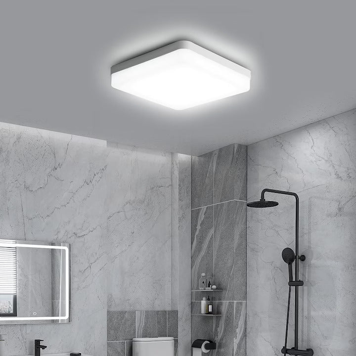 Plafoniera LED Diametru 22x22cm 36W Office Slim Lumina Rece Alb