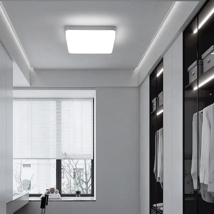 Plafoniera LED Diametru 17x17cm 24W Office Slim Lumina Rece Alb