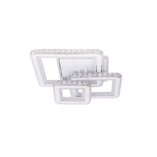 Lustra LED cu Telecomanda Imperial 3 Tipuri de Lumini RGB 130W Alb