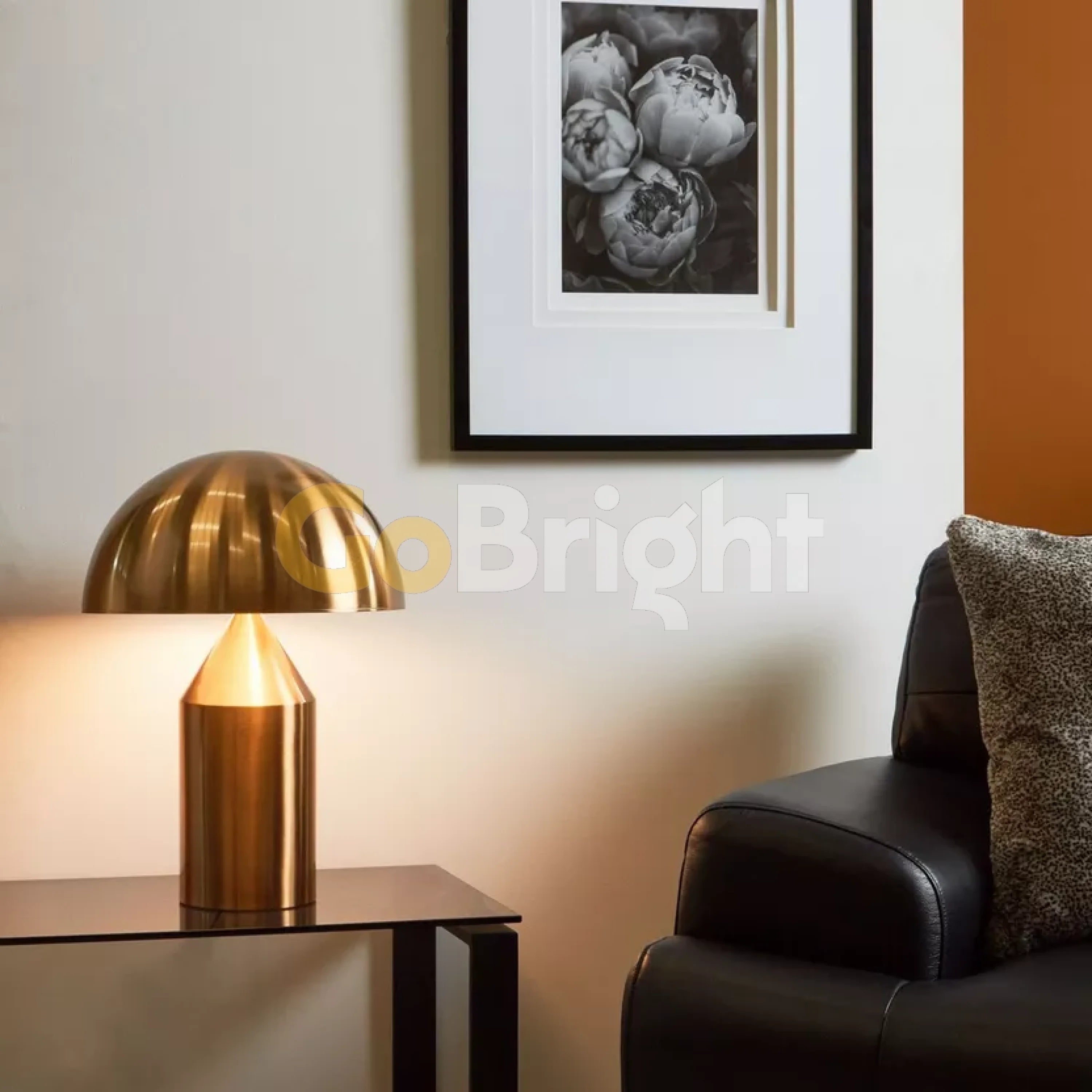 Veioza Burton 2xE27 45cm Auriu