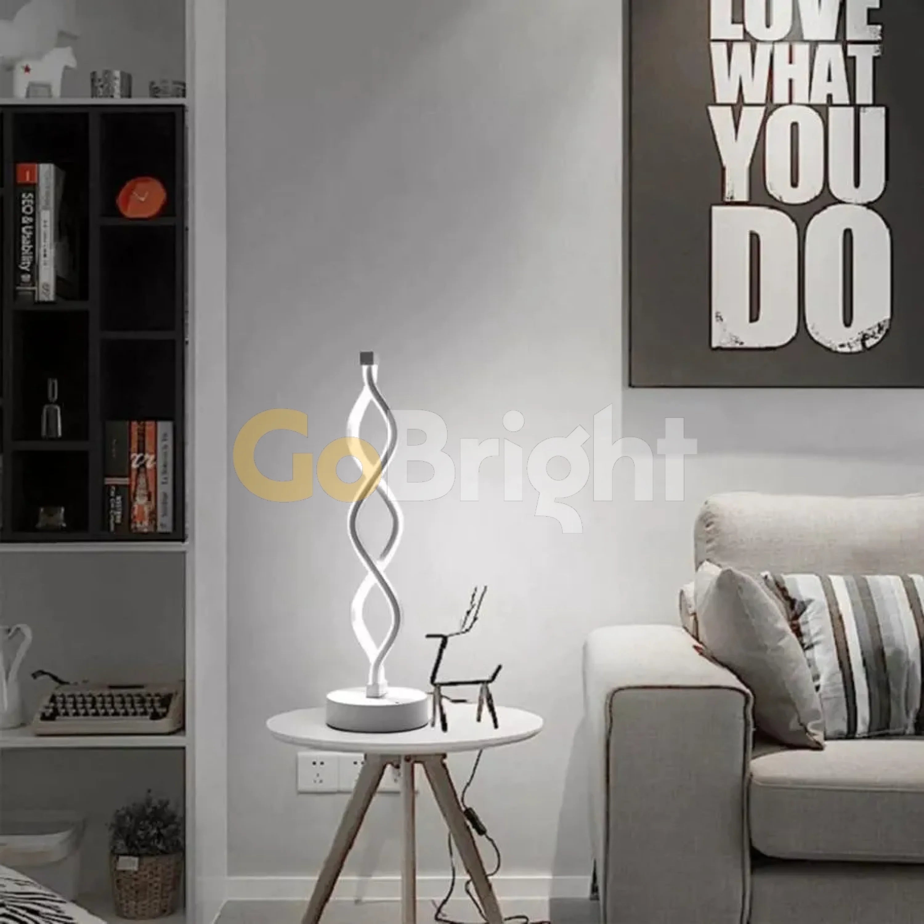 Veioza LED Lines 3 Tipuri de Lumini 43cm 36W Alb