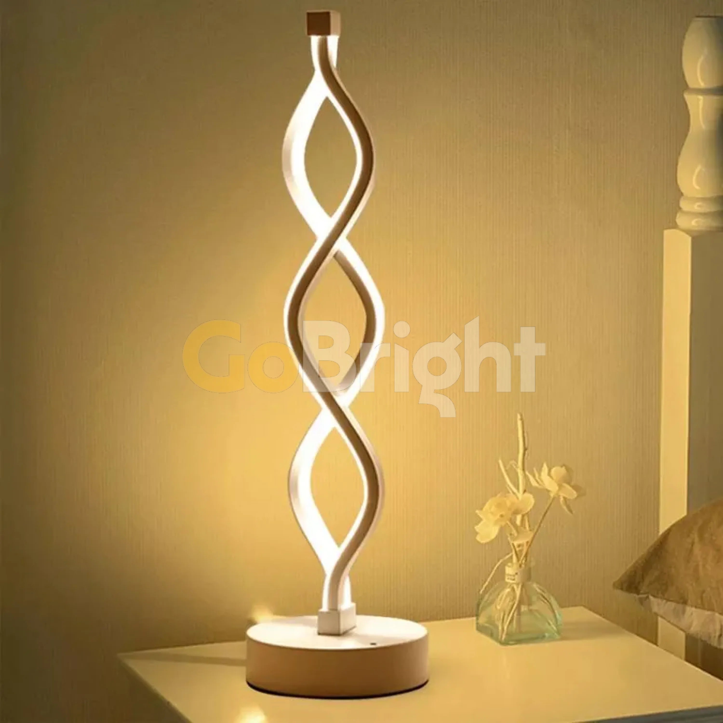 Veioza LED Lines 3 Tipuri de Lumini 43cm 36W Alb