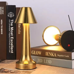 Veioza Touch LED Sinth 3 Tipuri de Lumini 24cm 10W Auriu