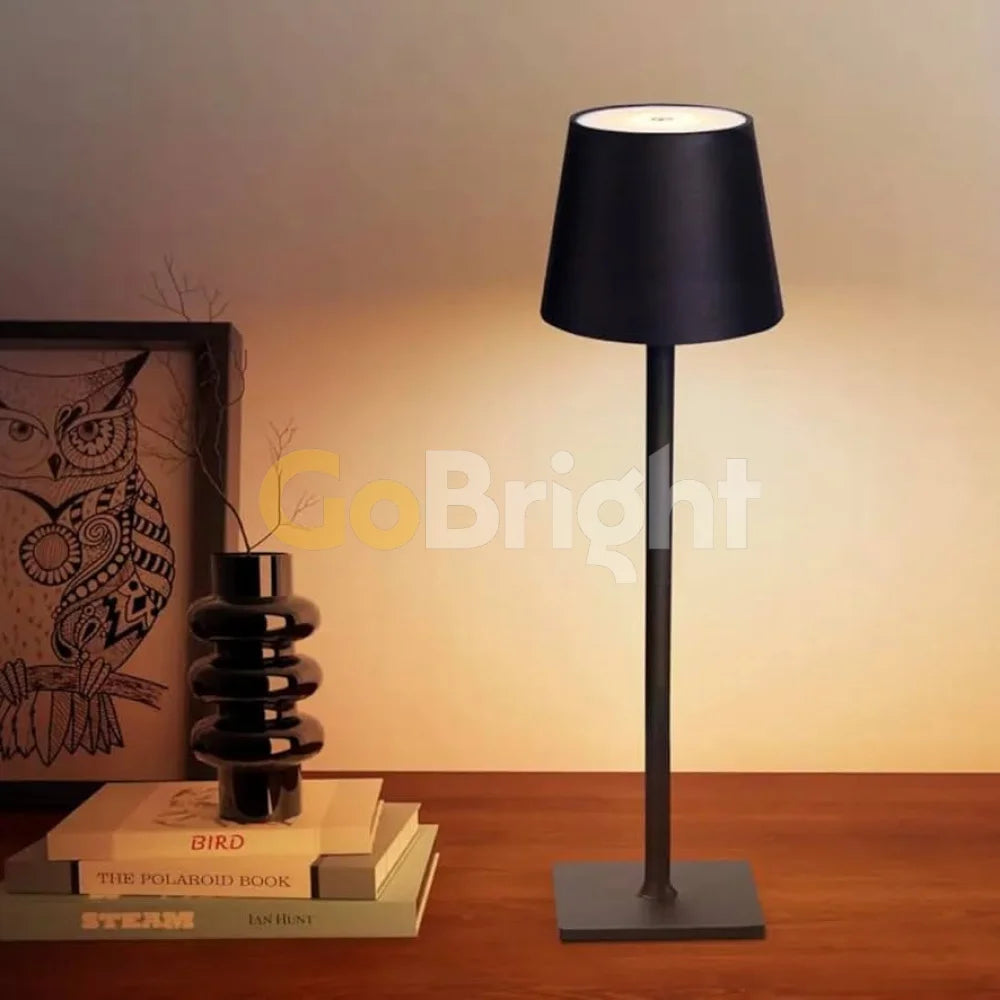 Veioza Touch LED Sinth 3 Tipuri de Lumini 38cm 10W Negru